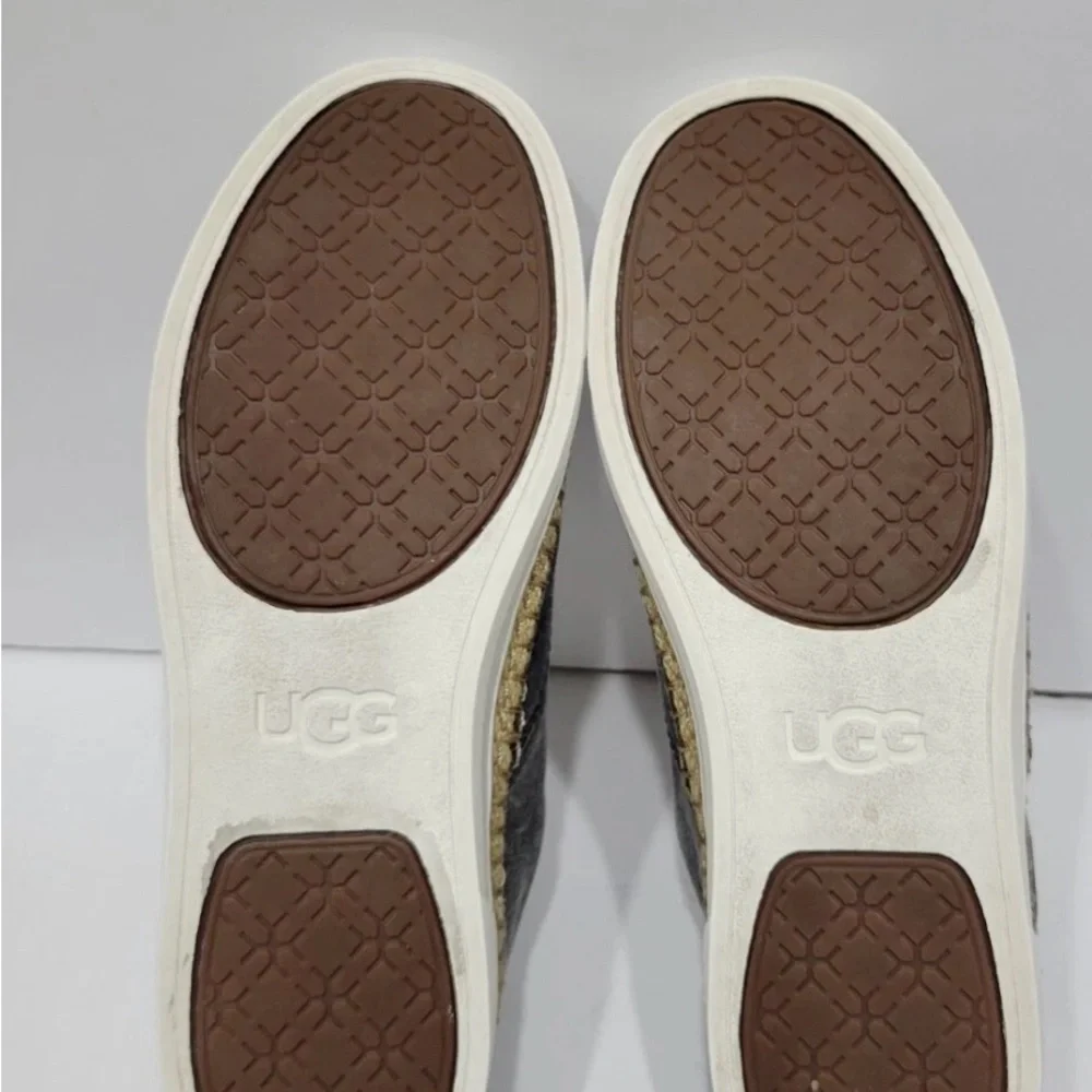 UGG Gray and Tan Flats
